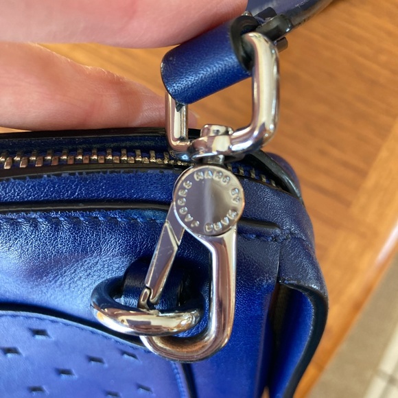 Marc Jacobs crossbody purse and matching wallet, cobalt blue leather, EUC - Picture 14 of 16